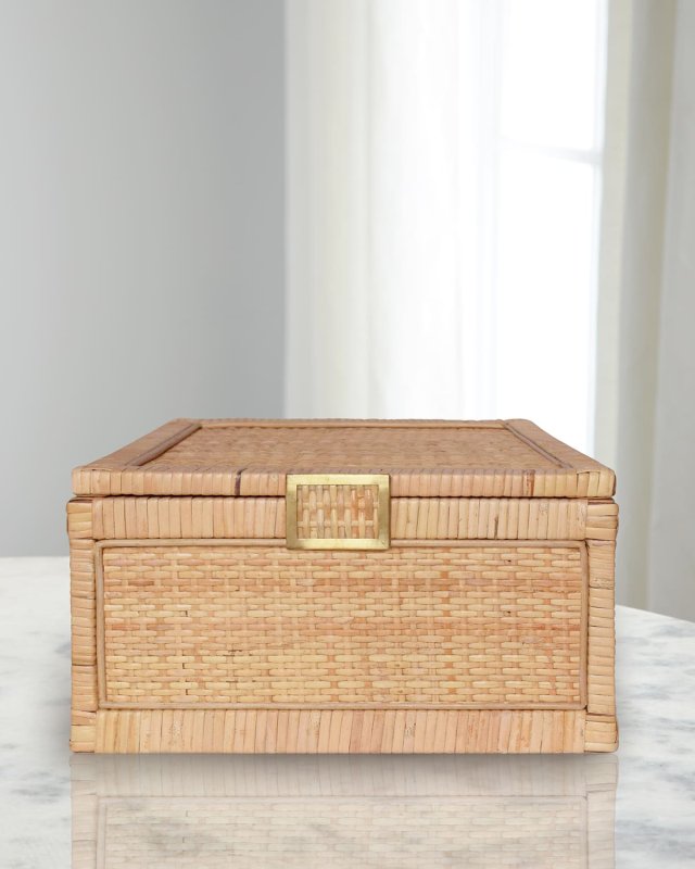 Bruno Rattan Box, Large
